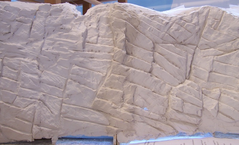 Felswand fertigmodelliert